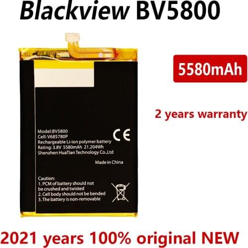 100% Original 5580mAh Replacement battery For Blackview BV5800 / BV5800 Pro High Quality Batteries Bateria+Tracking number