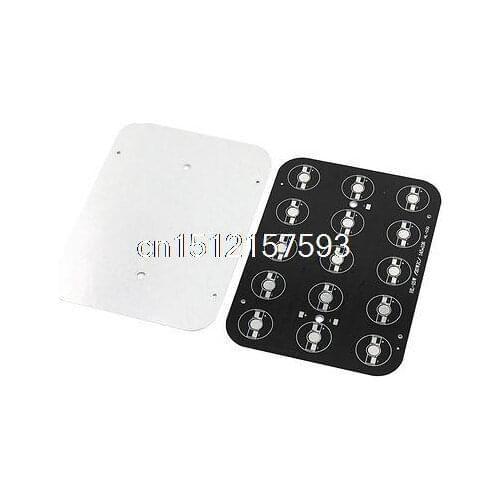 2Pcs 15 x 1W 3W 5W High Power LED Aluminum Base Plate 145mm x 106mm