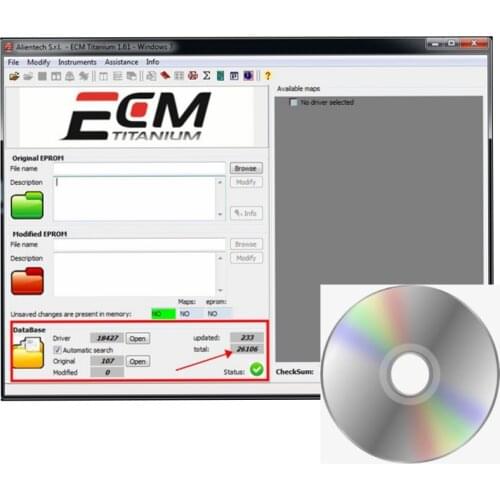 2021 ECM Titanium V1.61 for for KT/ A G and K- ESS V2 with With 18259+ DRIVER with 26100 Driver ECU