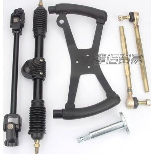 330mm H Style Butterfly Motorcycle Go Kart Steering Wheel Racing Cart Part with Front wheel steering system motorcycle ATV Kart