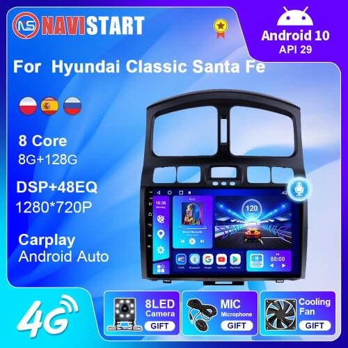 OKNAVI 2 Din Car Multimedia Player For Hyundai Classic Santa Fe 2006 2009-2015 GPS Navigation Car Audio Stereo Radio No DVD SWC