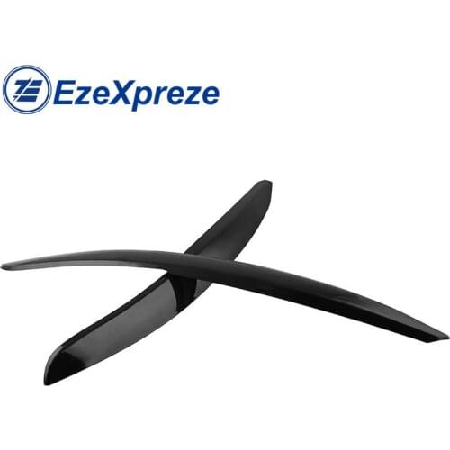 CAR Carmonsons Pair Carbon Look Headlights Eyebrow Eyelids Chrome Trim ABS Stickers Cover for Volkswagen Polo Accessories