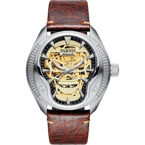 Men wrist watch,mens automatic watches PARNIS sport man mechanical wristwatch waterproof clock luminous luxury punk reloj hombre