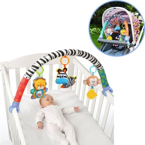 Infant & Toddlers Baby Crib Accessory & Pram Activity Bar Toy for Senses and Motor Skills Development Indoor and Outdoor