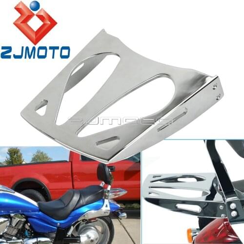 For Cobra Flat Sissy Bar Steel Luggage Rack For Suzuki Boulevard M109R 2006-2016 Motorcycle Rear Seat Luggage Rack Holder Stand