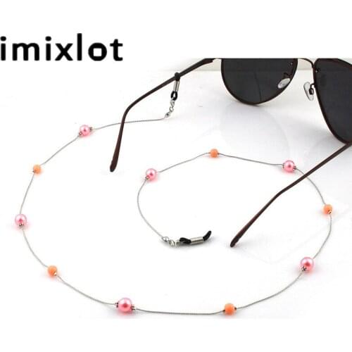 IMIXLOT Women High Quality Faux Pearl Bead Eyeglass Eyewears Sunglasses Reading Glasses Chain Cord Holder Neck Strap Rope