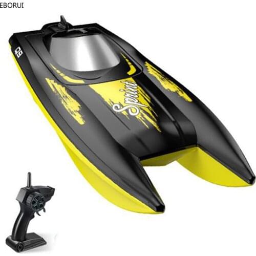 Syma Q9 Remote Control Boat 2.4GHz 10km/h Speedboat Double Power Low Battery Reminder RC Boat Toy Gift for Kids