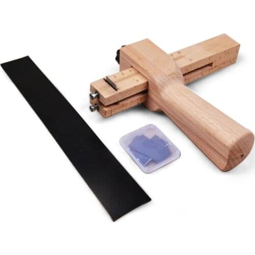 Leather Craft DIY Manual Cutter Adjustable with Blade F Shape Tool Tool Wood Strip and Belt Cutter Craftool Leather Tool