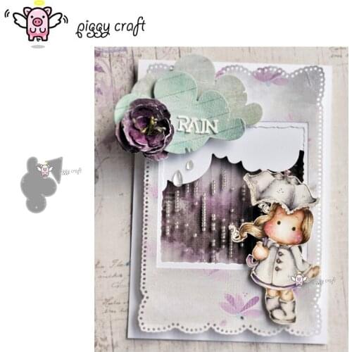 Piggy Craft metal cutting dies cut die mold Cloud decoration Scrapbook paper craft knife mould blade punch stencils dies