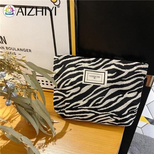 Fashion Women Canvas Animal Pattern Printing Day Clutch Casual Ladies Small Cosmetic Makeup Storage Bag Purse