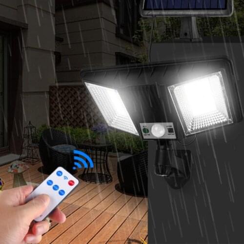 Powerful LED Solar Light Outdoor Garden Decoration LED Solar Lamp Waterproof PIR Motion Sensor Street Light With Remote Control