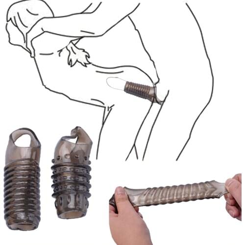 Soft Reusable Cock Rings Penis Enlargement Chastity Device Lock Sperm Delay Ejaculation Sex Toys For Men BDSM Bondage Restraints