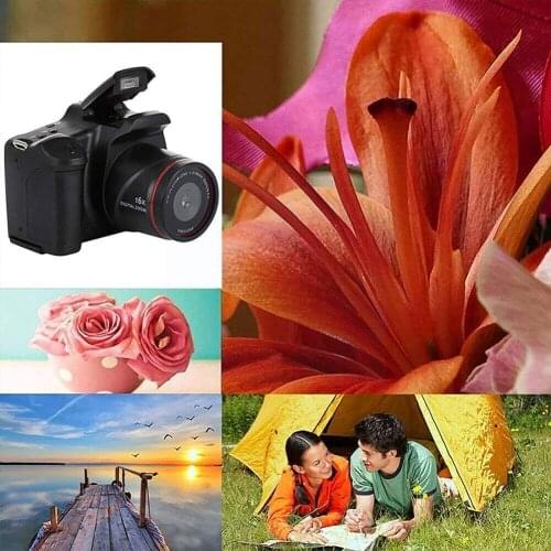 New Digital Camera SLR Portable Anti-shake Vlogging TFT Camera HD 1080P Screen Video 2.4in Cameras Ultra Camera 16X LCD Zoo I6Y5