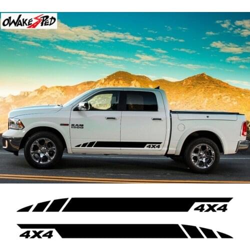 Pickup Trunk Car Door Side Stripes 4X4 OFF ROAD Sticker Auto Body Vinyl Decal For TOYOTA-Volkswagen-RAM-FORD-Chevrolet-Nissan