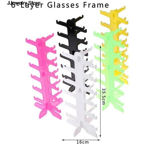 5 Layers / 6 Layers Glasses Eyeglasses Sunglasses Show Stand Holder Frame Display Rack 35.5*16cm 15.5*31cm