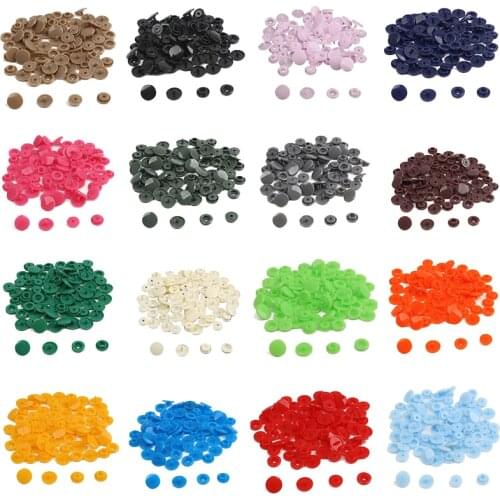 20Sets Mix 36Colors Snap Button 12mm Round 10.5mm Flatback Fasteners Cover Sheet Button For Garment decorative Clothing Supplies