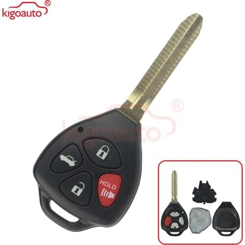 Remote key 4 button 4D67 G H chip toy43 315Mhz GQ4-29T for 2008 2009 2010 Toyota Corolla Camry kigoauto