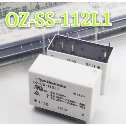 OZ-SS-112L1 OZ-SS-124L1 OZ-SS-148L1 OZ-SS-105L1 8PINS 16A Power Relay
