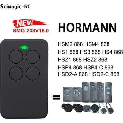 HORMANN 868 MHz Comaptible hsm2 hsm4 hs1 hs2 hs4 hsz1 hsz2 hsp4 hsd2-A 868.35MHz Garage Remote Control Gate Door Opener