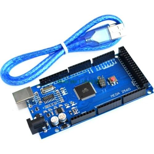 Free shiping !!! Mega 2560 R3 Mega2560 REV3 ATmega2560-16AU Board + USB Cable compatible good quality low price