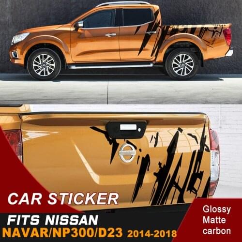 3 Pcs Pickup car body stickers 4x4 vinyl graphic car decals custom fit for NISSAN NAVARA NP300 D23 2014 2015 2016 2017 2018