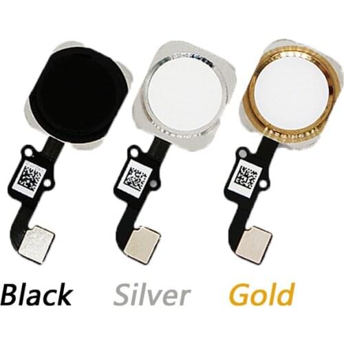 1pcs Home Button key with Flex Cable for iPhone 6 6 Plus Black/White/Gold Home Flex Assembly flex