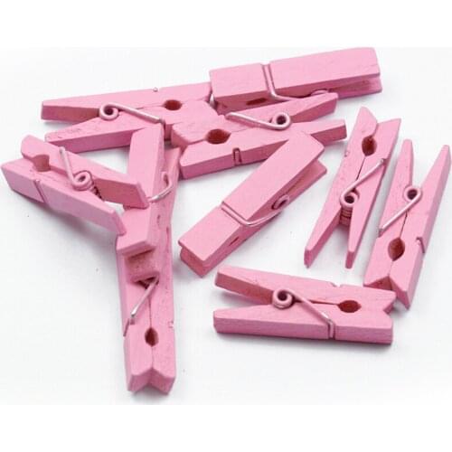 20pcs colorful Clothespin Postcard Clips Mini Wooden Clip Clothes Photo Paper Peg Pin Home Wedding Craft Decoration