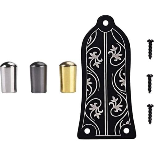 3Pcs Guitar 3 Way Toggle Switch Knob Tip Cap for Lp Epi with Guitar Truss Rod Cover GR34 Truss Rod Shape Case