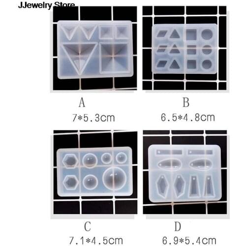 4styles Diy Silicone Pendant Jewelry Mold Making Jewelry Pendant Resin Casting Mould Tool 1PCS new