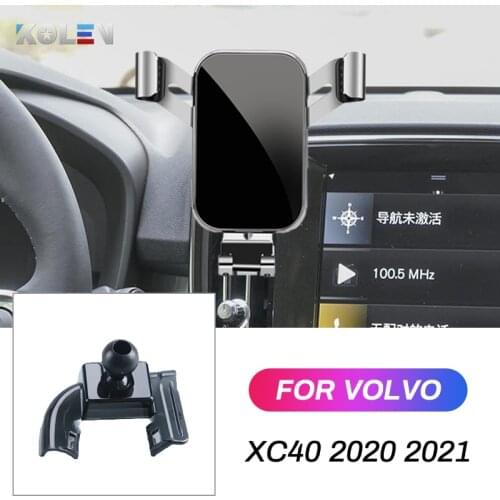 Car Mobile Phone Holder For Volvo XC40 2020 2021 Gravity Air Vent Smart Phone Stand Special Mount Clip Clamp Navigation Bracket