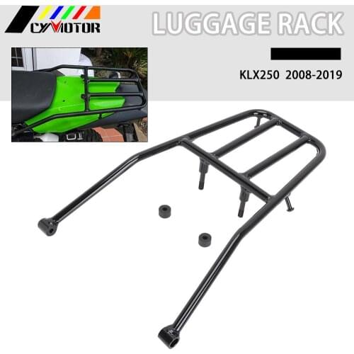 For Kawasaki KLX 250 KLX250 2008-2019 Rear Seat Luggage Carrier Rack Support Holder Saddlebag Cargo Shelf Bracket Kits