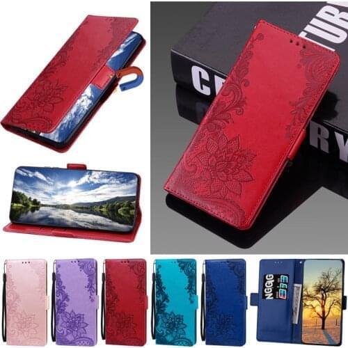 Lace Flower Flip Leather Case For Huawei Y7A Y7p 2020 Y7 Prime 2019 A Y 7 Cases Floral Book Wallet Cover Capa Etui