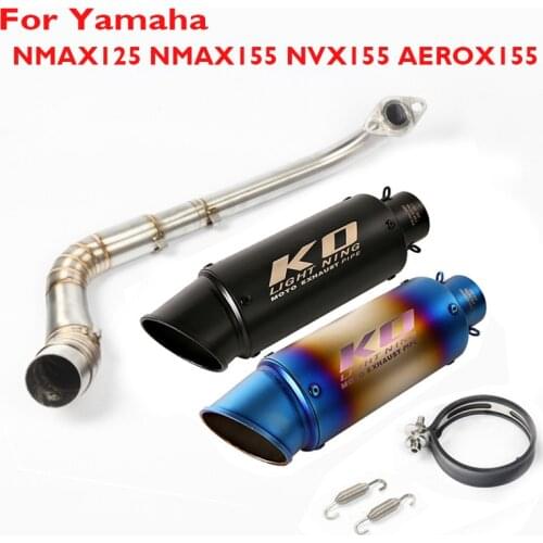 Motorcycle Exhaust Muffler Baffle Tip Escape Pipe Silencer Connection Link Tube for Yamaha NMAX125 NMAX155 NVX155 AEROX155