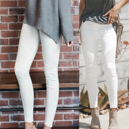 M-3xl Solid White High Waist Womens Trousers Denim Loose Streetwear Jeans Vintage Girls Jeans Woman Pants Tight Leg Femme#G30