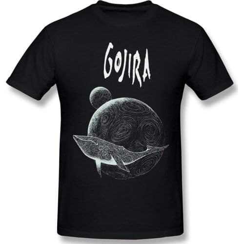CLOOCL French Metal Band Flying Whale Cotton T-Shirts Short Sleeves Fashion TShirts Casual Clothes Men Clothing Cotton T-Shirt