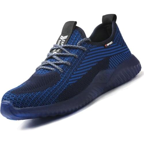 Men Women Safety Shoes Steel Toe Work Shoes Flats Casual Protective Footwear Sneaker Protect construction safety Mens work Boots