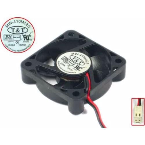MW-410M12S DC 12V 0.09A 2-wire 40x40x10mm Server Cooling Fan
