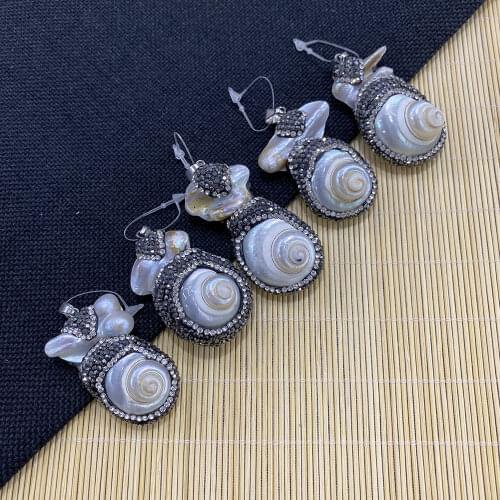 Natural Conch Pearl Irregular Shape Fashion Pendant Used for DIY Handmade Necklace Bracelet Accessories Size 25x40-30x60mm