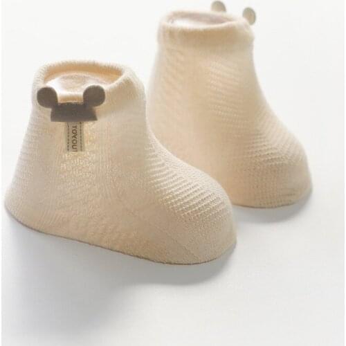 6 Pairs/lot 0 to 6 Yrs Spring Summer Thin Mesh Socks Cotton Childrens Boat Socks For Boys Girl Low Cut Kid Sock Four Season