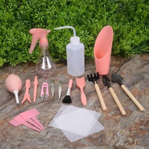 New Arrivals 16pcs Portable Mini And Lightweight Succulent Transplanting Miniature Garden Planting Gardening Hand Tools Set