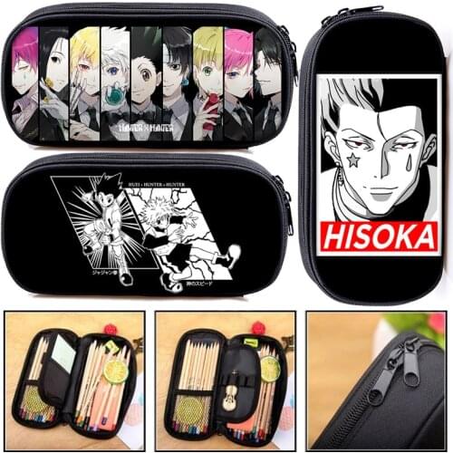 Anime HUNTERxHUNTER Pencil Bag Hunter X Hunter Cosmetic Case For Teenagers Kula Pickup Portable School Supplies Pen Bags