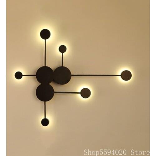 Post-modern Simple LED Wall Lamp Bedroom Bedside Wall Lamp Creative Indoor Wall Living Room Hotel Stair Lamp Led Light Fixture