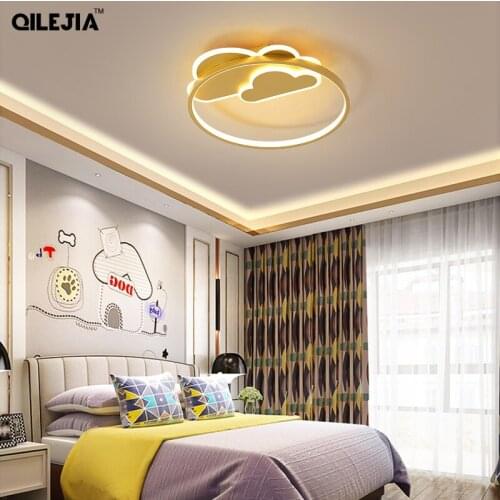 LED ceiling light children light for bedroom with remote control cloud type ceiling luminaire lighting fixtures up to 8-15square