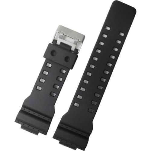 16mm High Quality PU Watchband for Casio G-Shock GA-110 GA-100 GD120/100 Men Sports Waterproof Replacement Watch Band Strap Red