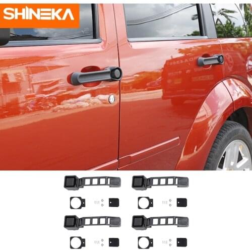 SHINEKA High Quality Door Handles For Jeep Liberty Car Exterior Door Handle Trim Cover Accessories For Jeep Liberty 2007-2012