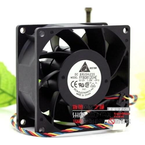 Brand new DELTA 8cm 8038 12V 1.35A FFB0812EHE PWM cooling fan