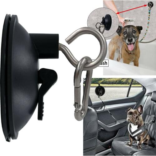 PET DOG CAT Grooming Tub Bath BATHTUB SUCTION CUP RESTRAINT Eyebolt Hook