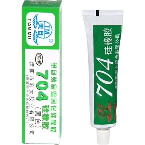 10pcs/lot 704 High Temperature Resistant Silicone Rubber electronic Insulated Sealing Glue Waterproof Thermal Conductive