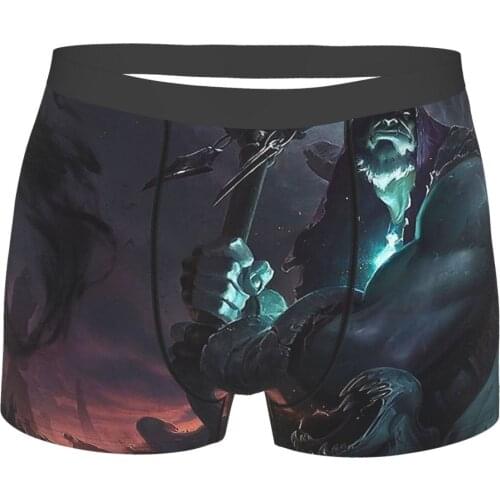 Yorick League of Legends LOL MOBA Games Underpants Breathbale Panties Male Underwear Sexy Shorts Boxer Briefs