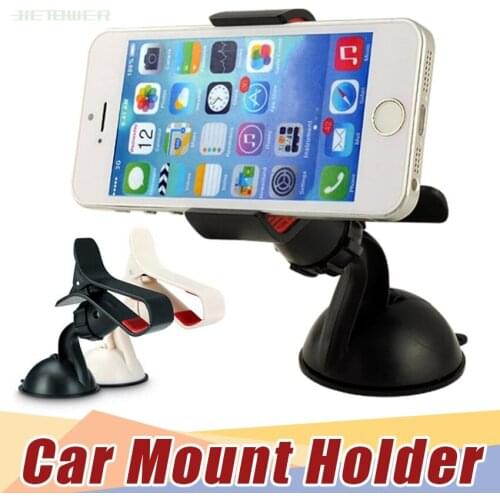 Universal Car Phone Holder Windshield Dashboard Mount Stand Smart Mobile Phone GPS MP4 Rotating 360 Degree 20PCS